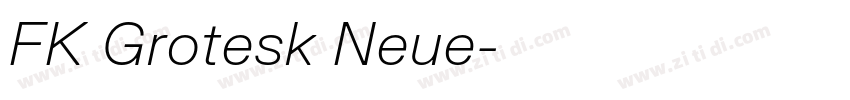 FK Grotesk Neue字体转换